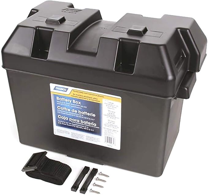 Camco Large Battery Box with Straps and Hardware - Image 2