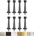Liberty Premium Doorstop Metal Solid Rigid Door Stop Brushed 3" by Litepak