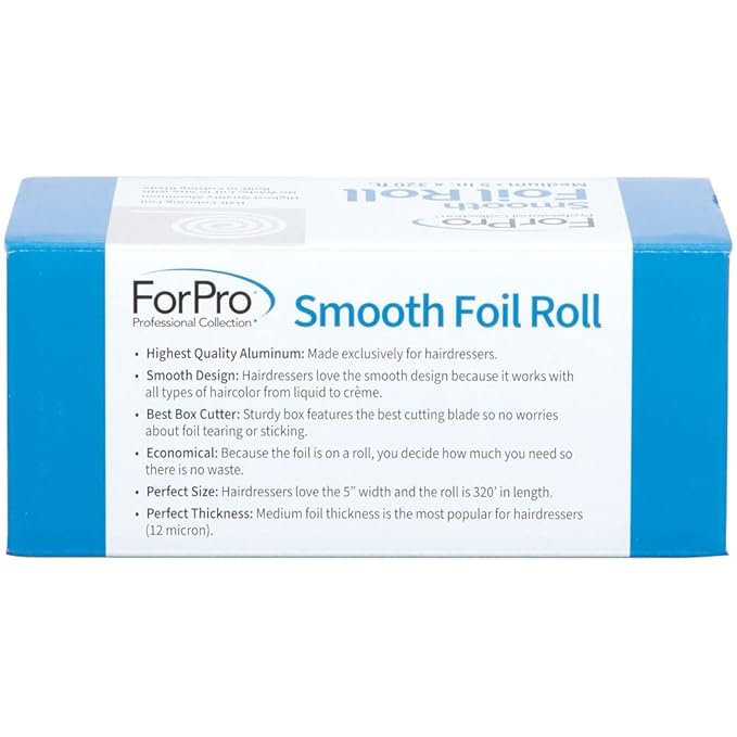 ForPro Professional Collection Smooth Aluminum Foil Roll, 320 Ft Hair Foils - Image 4