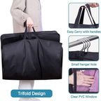 KIMBORA 60" Dress Garment Bags for Hanging Clothes Travel, Gusseted Garment - Image 4