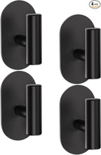 Black Adhesive Hooks Heavy Duty, Wall Hooks by Aikzik