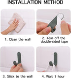 12 Pack Adhesive Hooks Utility Wall Hooks Key Hooks - Image 7