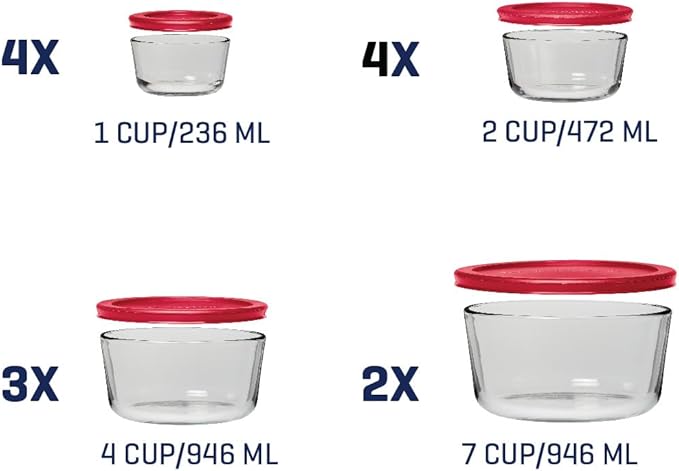 Anchor Hocking 26 Piece Glass Storage Containers - Image 5