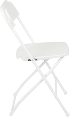 Flash Furniture Hercules Series Plastic Folding Chair - White - 4 Pack 650LB Weight Capacity Comfortable Event Chair-Lightweight Folding Chair - Image 12