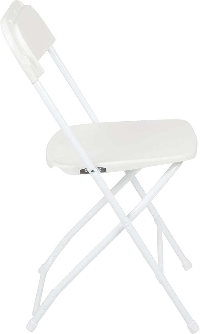 Flash Furniture Hercules Series Plastic Folding Chair - White - 4 Pack 650LB Weight Capacity Comfortable Event Chair-Lightweight Folding Chair - Image 12