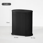 1.6 Gallon Trash Can with Lid, Small Bathroom Trash Can Wastebasket, Slim - Image 2