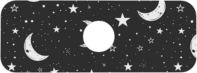 Faucet Draining Mat For Kitchen Sink, Moons Stars White Diatom Mud Absorbent - Image 8