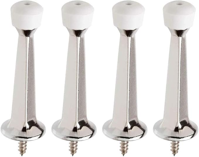 Liberty Premium Door Stop Metal Solid Rigid Door Stopper Brushed 3" - Image 4