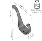 Ambipolar 10-Pack Elegant Coat Hooks Wall Mounted, Decorative Heavy Duty Double - Image 3
