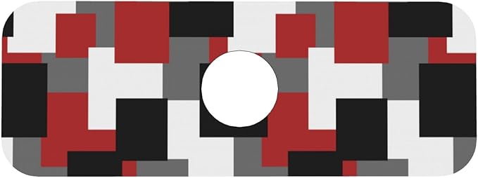 Grey Black White Plaid Square Red 15" X 5.5" Kitchen Sink Splash Guard Faucet - Image 9