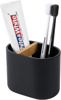 rejomiik Thick Resin Toothbrush Holders Bamboo Tooth Brushing Holder by rejomiik