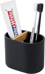 rejomiik Thick Resin Toothbrush Holders Bamboo Tooth Brushing Holder by rejomiik