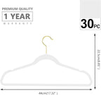 MIZGI Premium Velvet Hangers Pack 30 Pcs Heavyduty - Image 6
