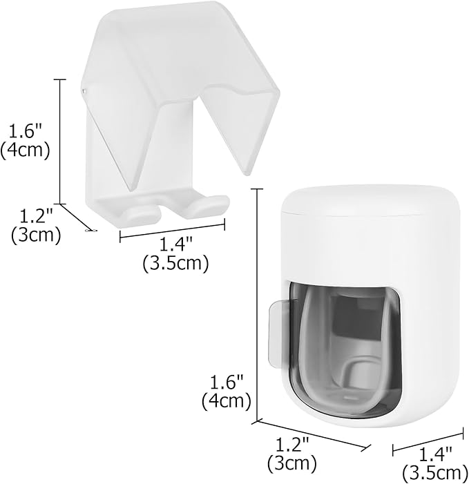 4 Pack Toothbrush Holder Wall Mounted - Image 2