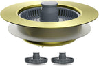 Hibbent Upgraded 3 in 1 Kitchen Sink Drain Strainer and Stopper Combo, by Hibbent