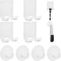 Razor Holder for Shower + Adhesive Wall Hooks, Premium 304 Stainless Steel by Home