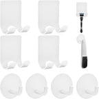 Razor Holder for Shower + Adhesive Wall Hooks, Premium 304 Stainless Steel by Home