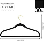MIZGI Premium Velvet Hangers Pack 30 Pcs Heavyduty - Image 6