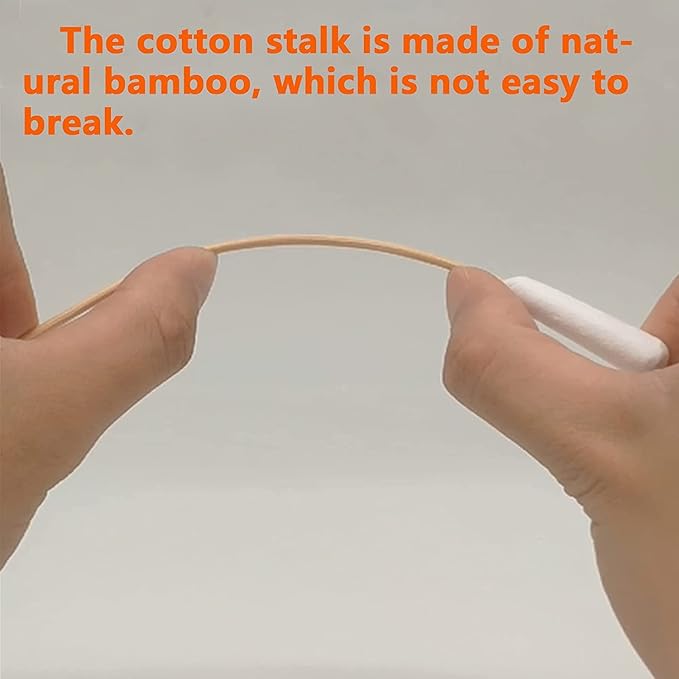 6 Inch Long Cotton Swabs of Medium and Large Pets Ears Cleaning or Makeup 200pcs - Image 4