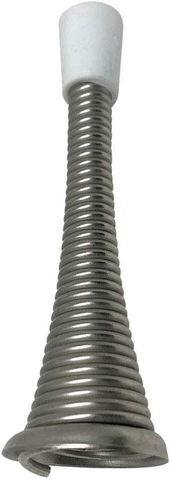 Litepak Spring Door Stop 3" Premium Heavy Duty Stopper Steel w/Plastic Bumper - Image 2