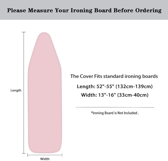 Pink Ironing Board Cover and Pad - Image 6