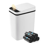 Bathroom Garbage Can with Lid, 2.6 Gallon Diaper Trash Can, Automatic Trash by FocusOnDailynecessities