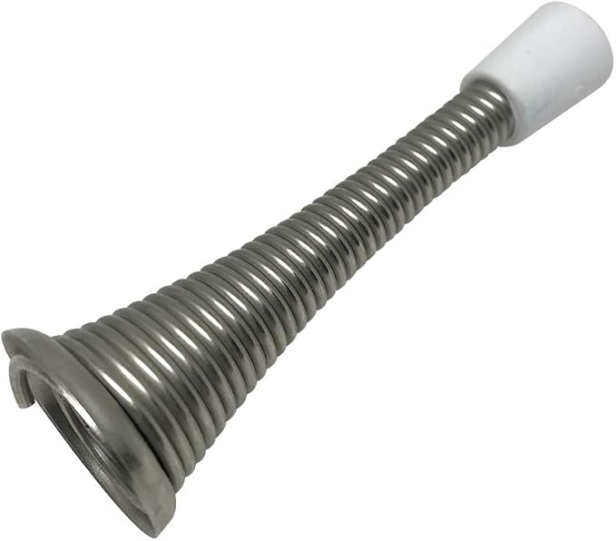 Litepak Spring Door Stop 3" Premium Heavy Duty Stopper Steel w/Plastic Bumper - Image 3