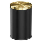 9L/2.4GAL Black Bathroom Trash Can, Garbage cans by LEASYLIFE