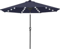 ABCCANOPY Durable Solar Led Patio Umbrellas with 32LED Lights 11FT (Deep Blue) by ABCCANOPY
