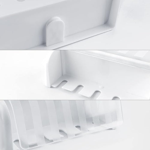 2 Pack 5 Slots Wall Mount Toothbrush Holder - Image 2
