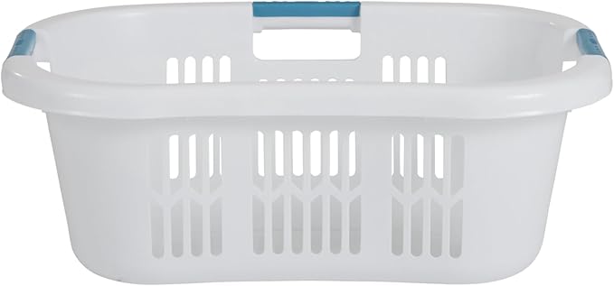 Rubbermaid Large Hip-Hugger Laundry Basket/Hamper, 1.5-Bushel, Stackable - Image 2