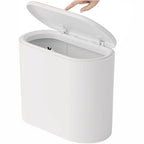 Yieach White 3.17 Gallon Slim Small Bathroom Trash Can by Yieach