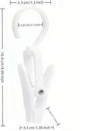 10-Pack Heavy Duty Swivel Clothes Pins - Image 2
