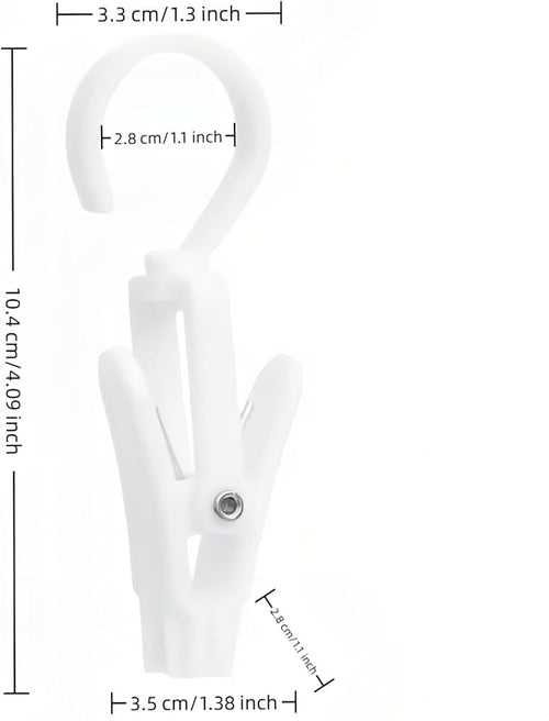 10-Pack Heavy Duty Swivel Clothes Pins - Image 2