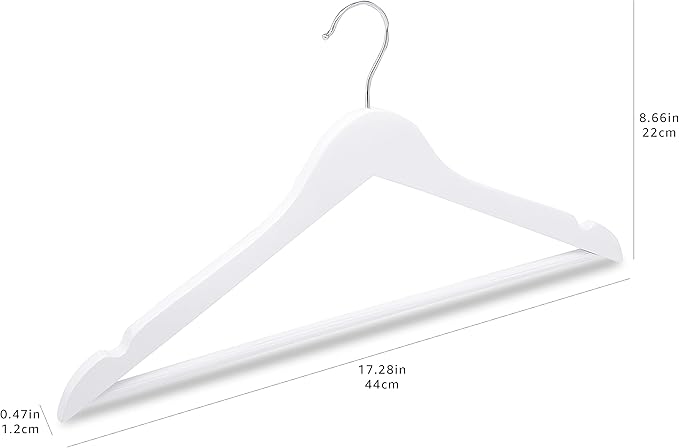 Amazon Basics Durable Wooden Clothes Hangers - Image 8