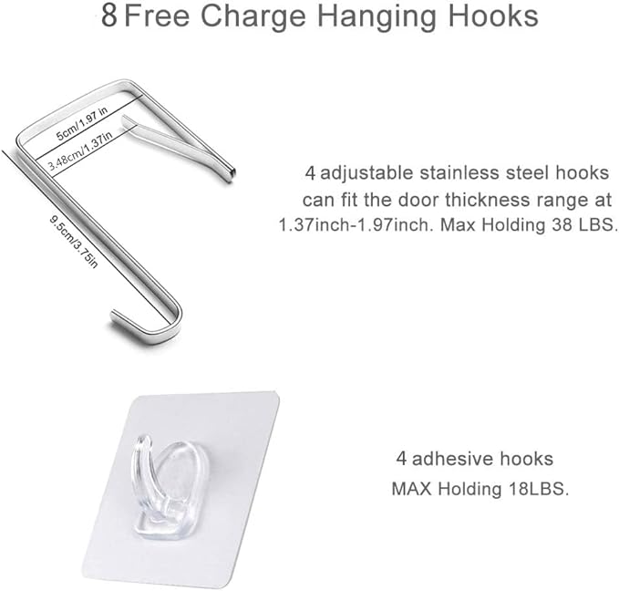 XL Hanging Hamper, Over The Door Hamper - Image 9