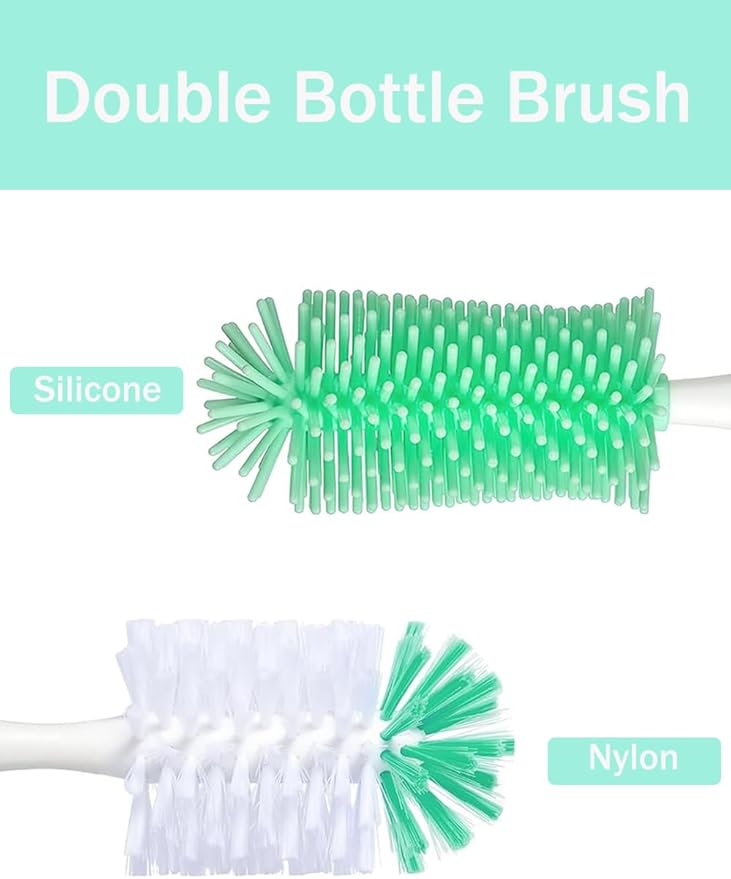 Baby Bottle Brush, 5 in 1 Bottle Cleaner Brush Set - Image 3