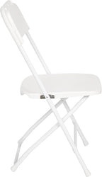 Flash Furniture Hercules Series Big & Tall Stackable Plastic Folding Chairs, Extra Wide Commercial Event Seats, Set of 4, White - Image 14