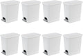 Sterilite 2.7 Gallon Rectangular Step On Kitchen Trash Bin Plastic Indoor by Sterilite