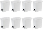 Sterilite 2.7 Gallon Rectangular Step On Kitchen Trash Bin Plastic Indoor by Sterilite