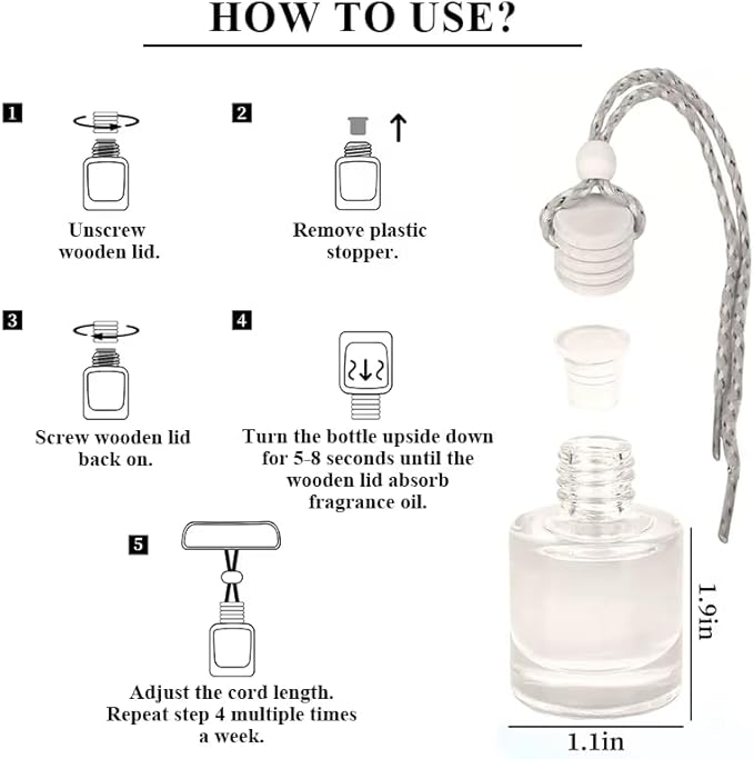 Black Sea Scent Hanging Car Air Freshener – Long Lasting Essential Oil Diffuser - Image 6