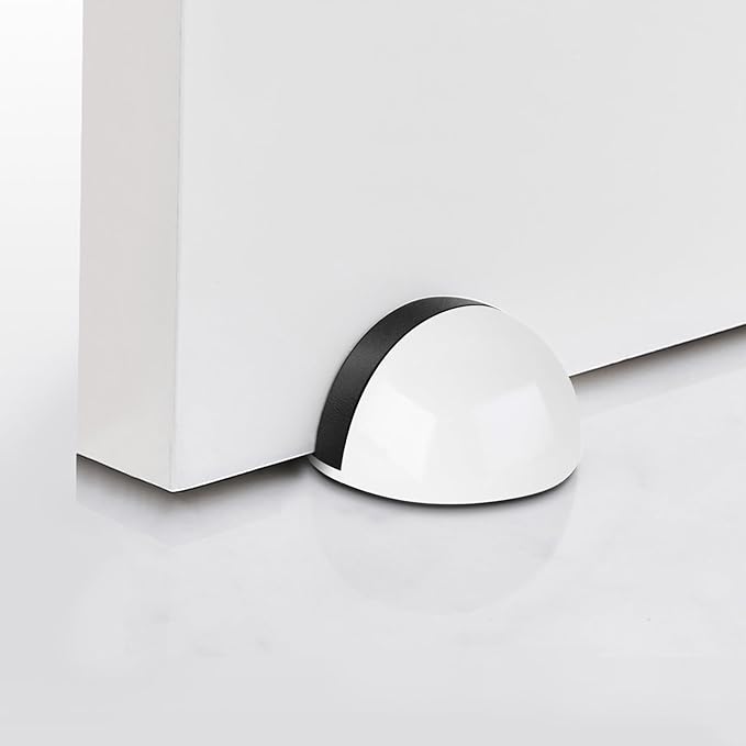 4 Pack Door Stoppers, Self Adhesive Floor Door Stop No Drill - Image 3