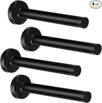 Door Stoppers, 5 Inch Long Door Stop, Wall Mounted, Stainless Steel Doorstops by Gudui