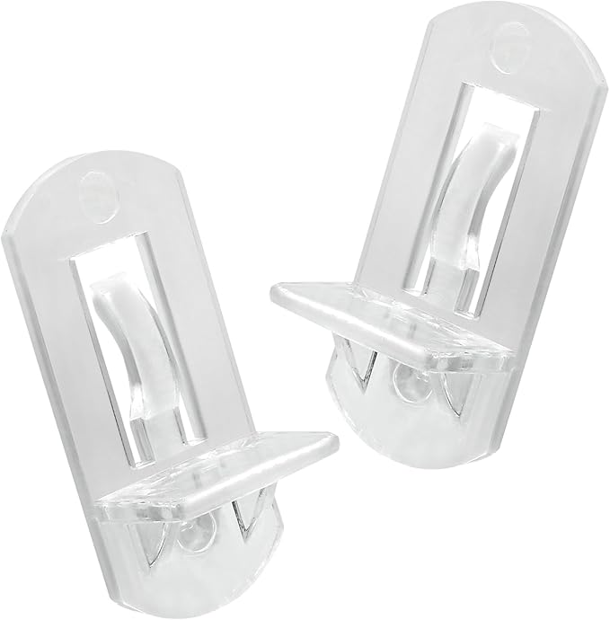 Biaungdo 12 Pcs Plastic Locking Shelf Support Pegs, 8mm Clear Cabinet Shelf - Image 7