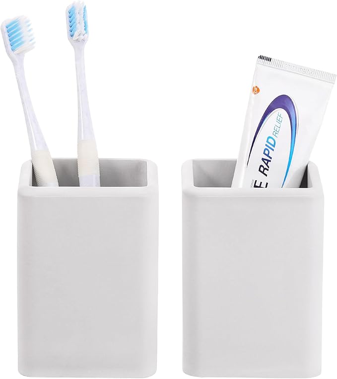 Luxspire Toothbrush Holders 2 Pack, Fast Drying Toothbrush Holders by Luxspire