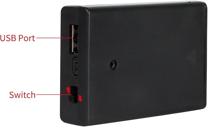 3 AA Battery Holder, 3 Pack Portable USB Battery Pack，4.5-5V USB Battery Pack - Image 3