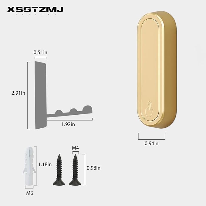 6PCS Folding Coat Hooks, Heavy Duty Wall Hooks Made of Zinc Alloy, Foldable - Image 6