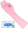 Long Sleeves Durable Disposable Nitrile White Gloves 15inches, Household by JinglikangHomeFurnishingsFla