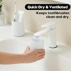 Matte White Toothbrush Holder for Electric Toothbrushes Bathroom Organizer for - Image 3
