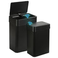 2 Pack Bathroom Trash Can with Lid by SYNCVIBE